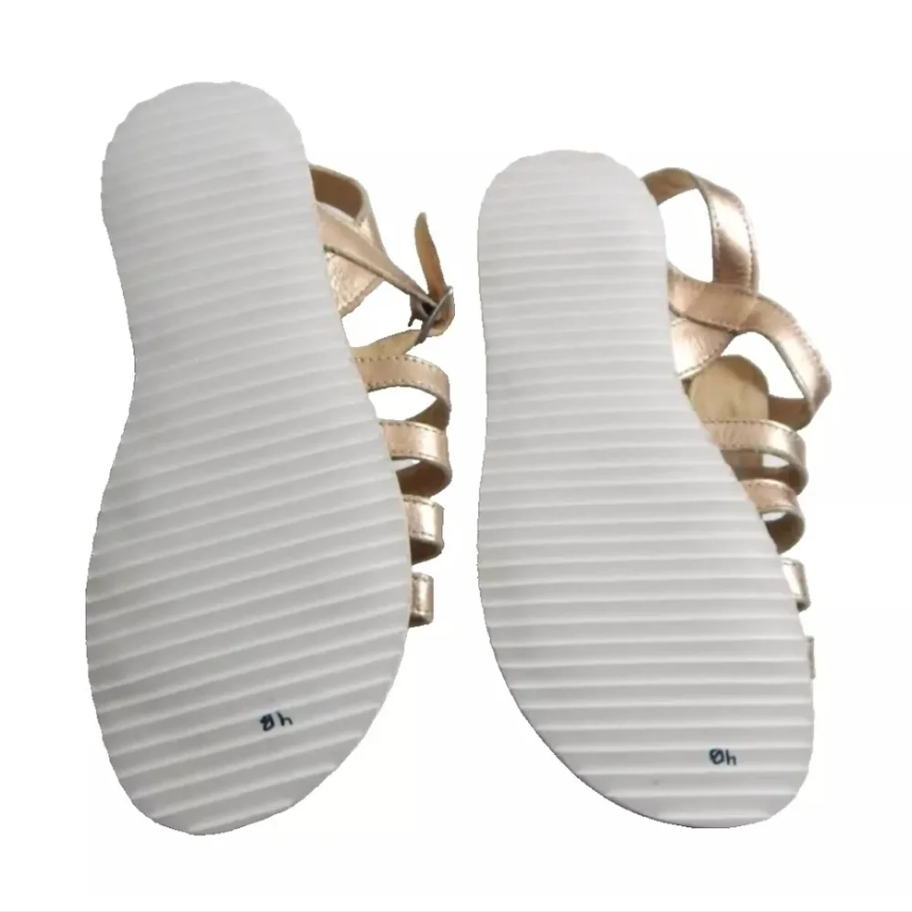 Boden Girls Gladiator Sandals Gold